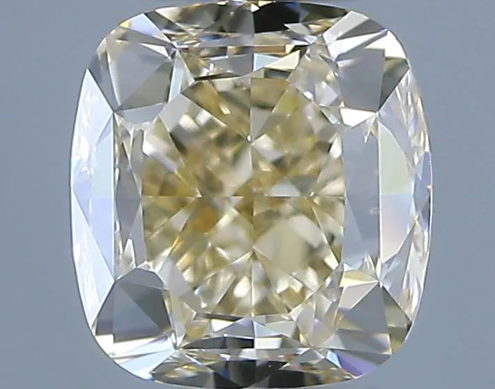 1.01ct Cushion brilliant Natural Diamond (Colour Fancy Light Yellow, Clarity VS1, GIA Certified)