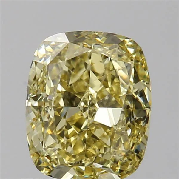 1.01ct Cushion brilliant Natural Diamond (Colour Fancy Yellow, Clarity VS2, GIA Certified)