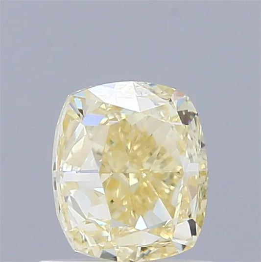 1.01ct Cushion modified Natural Diamond (Colour Fancy Light Yellow, Clarity VS1, GIA Certified)