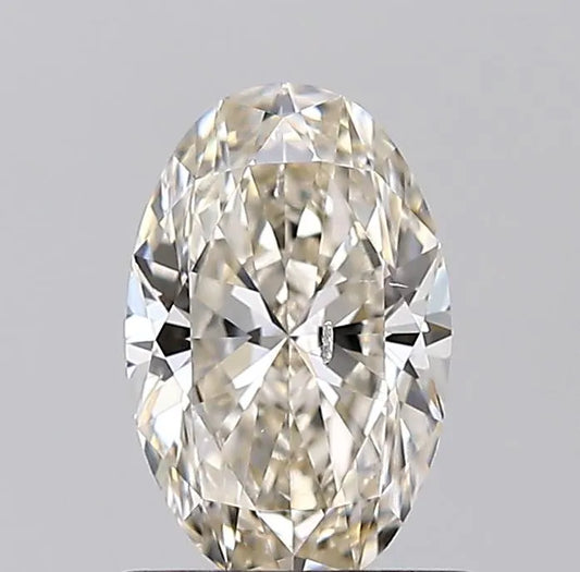 1.01ct Oval Natural Diamond (Colour J, Clarity SI1, Cut VG, IGI Certified)