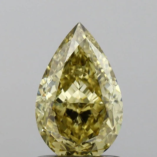 1.01ct Pear Natural Diamond (Colour Fancy Brownish Yellow, Clarity VS2, GIA Certified)