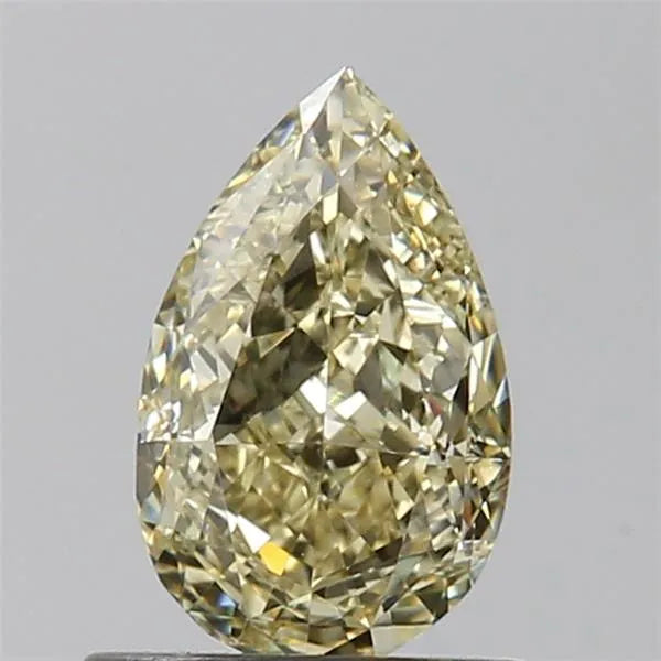 1.01ct Pear Natural Diamond (Colour Fancy Light Yellow, Clarity VVS1, GIA Certified)