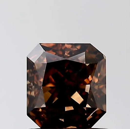 1.01ct Radiant Natural Diamond (Colour Fancy Dark Brown, Clarity SI1, GIA Certified)