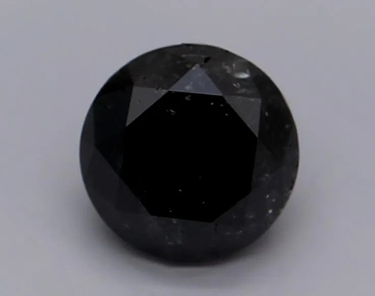 1.01ct Round Natural Diamond (Colour Fancy Black, Clarity VVS2, Cut EX, GIA Certified)