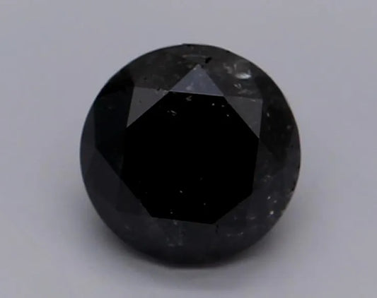 1.01ct Round Natural Diamond (Colour Fancy Black, Clarity VVS2, Cut EX, GIA Certified)