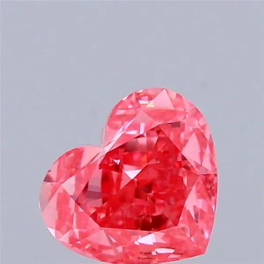 1.02ct Heart Lab Grown Diamond (Colour Fancy Vivid Pink, Clarity VVS2, IGI Certified)