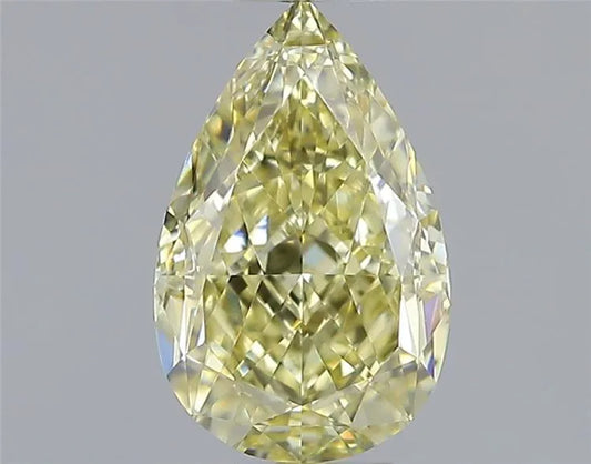 1.02ct Pear Natural Diamond (Colour Fancy Light Brownish Yellow, Clarity VS1, GIA Certified)