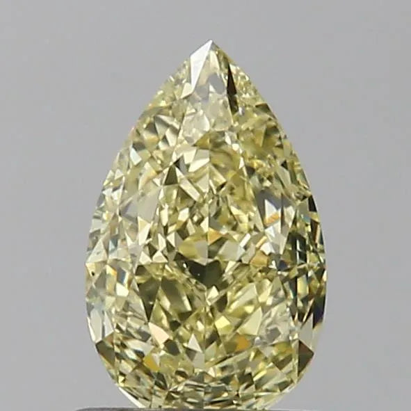 1.04ct Pear Natural Diamond (Colour Fancy Yellow, Clarity IF, GIA Certified)