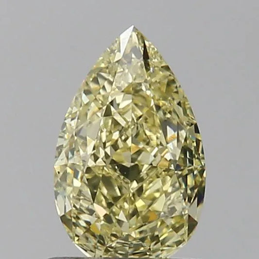 1.04ct Pear Natural Diamond (Colour Fancy Yellow, Clarity IF, GIA Certified)