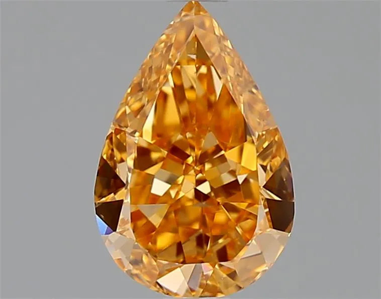 1.05ct Pear Natural Diamond (Colour Fancy Vivid Orange, Clarity VS2, GIA Certified)