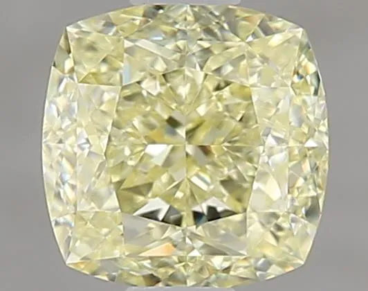 1.06ct Cushion modified Natural Diamond (Colour Fancy Light Yellow, Clarity IF, Cut GD, GIA Certified)