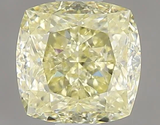 1.07ct Cushion modified Natural Diamond (Colour Fancy Light Yellow, Clarity VVS1, Cut GD, GIA Certified)