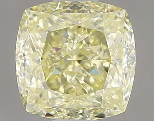 1.07ct Cushion modified Natural Diamond (Colour Fancy Light Yellow, Clarity VVS1, Cut GD, GIA Certified)