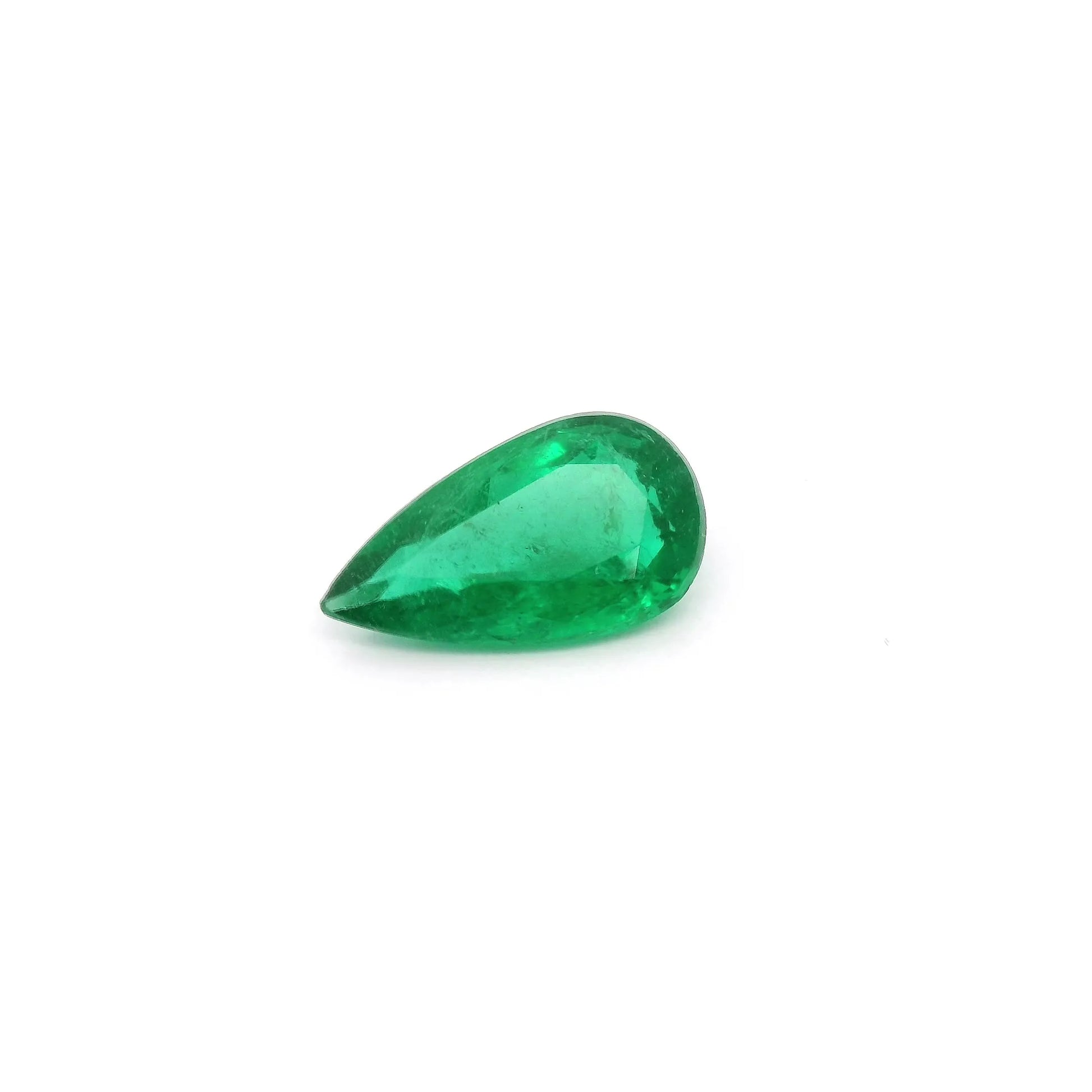1.08ct Pear Natural Emerald (Colour Green, Clarity Eye Clean, Cut Faceted)