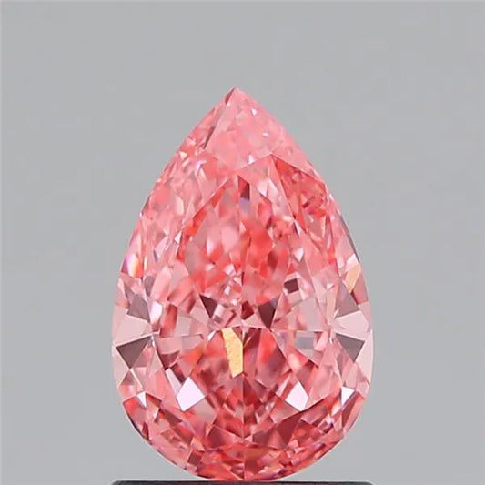 1.10ct Pear Lab Grown Diamond (Colour Fancy Vivid Pink, Clarity VVS2, IGI Certified)