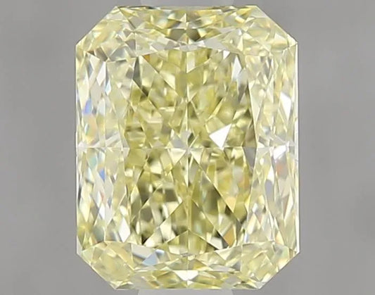 1.10ct Radiant Natural Diamond (Colour Fancy Light Yellow, Clarity VVS1, GIA Certified)