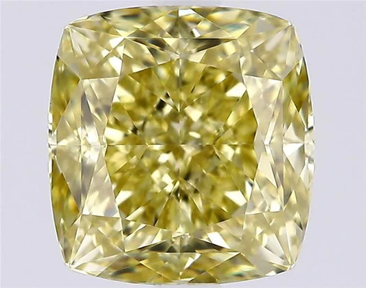 1.11ct Cushion modified Natural Diamond (Colour Fancy Deep Yellow, Clarity VS2, Cut EX, GIA Certified)