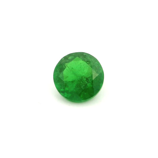 1.11ct Round Natural Garnet (Colour Green, Clarity Slightly Included, Cut Faceted)