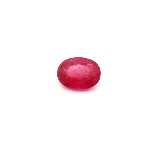 1.12ct Oval Natural Ruby (Colour Red, Clarity Slightly Included, Cut Faceted)