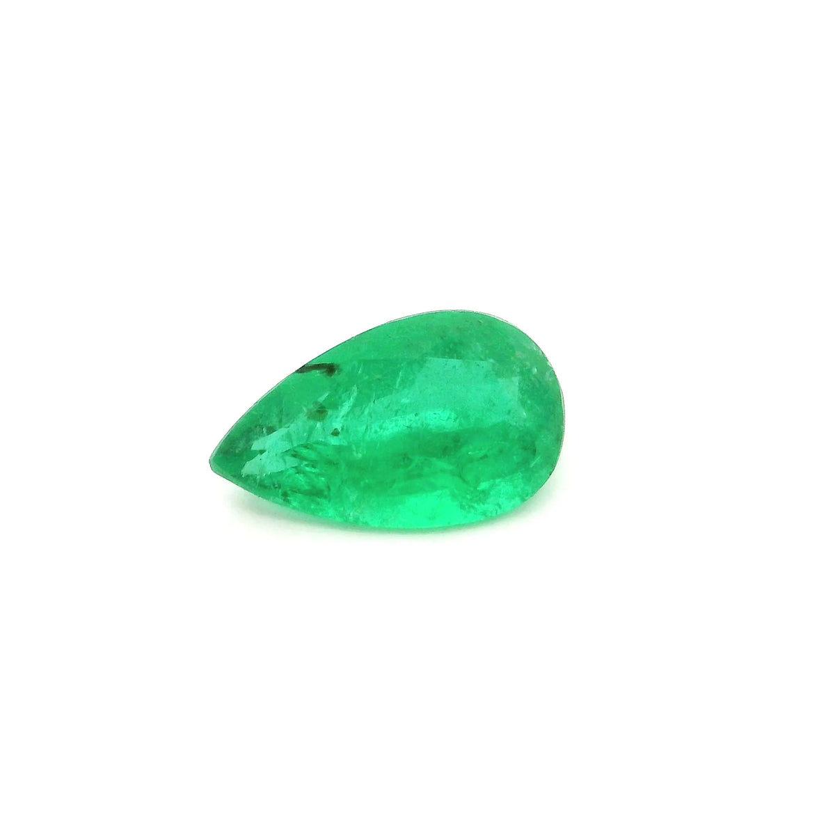 1.12ct Pear Natural Emerald (Colour Green, Clarity Moderately Included, Cut Faceted)