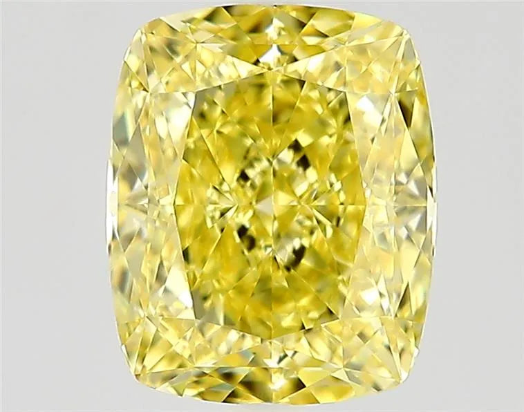 1.16ct Cushion modified Natural Diamond (Colour Fancy Intense None Yellow, Clarity IF, Cut EX, GIA Certified)