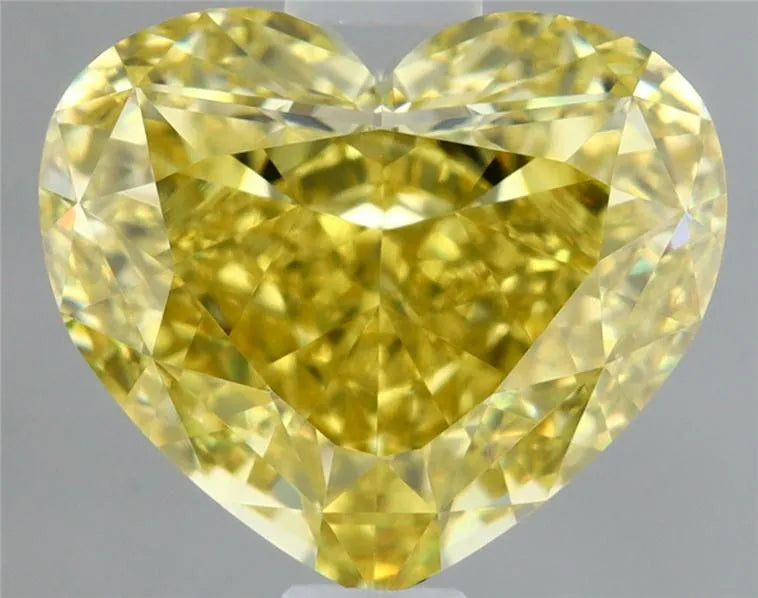 1.16ct Heart Natural Diamond (Colour Fancy Yellow, Clarity VVS1, GIA Certified)