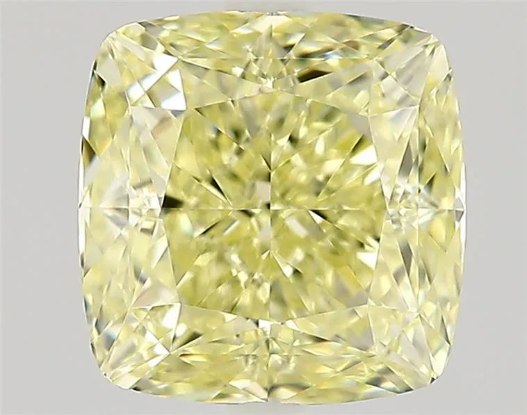 1.17ct Cushion modified Natural Diamond (Colour Fancy Light Yellow, Clarity VVS1, Cut EX, GIA Certified)