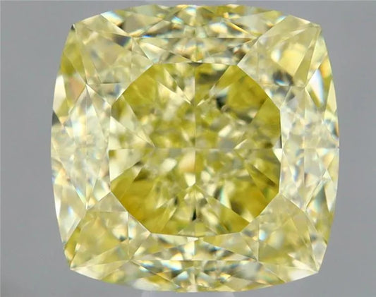 1.20ct Cushion brilliant Natural Diamond (Colour Fancy Yellow, Clarity VS2, GIA Certified)