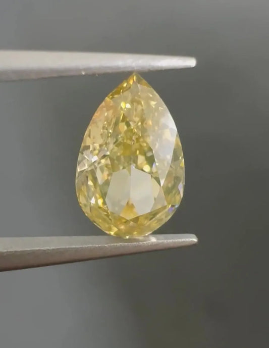 1.21ct Pear Natural Diamond (Colour Fancy Brownish Yellow, Clarity VS1, GIA Certified)