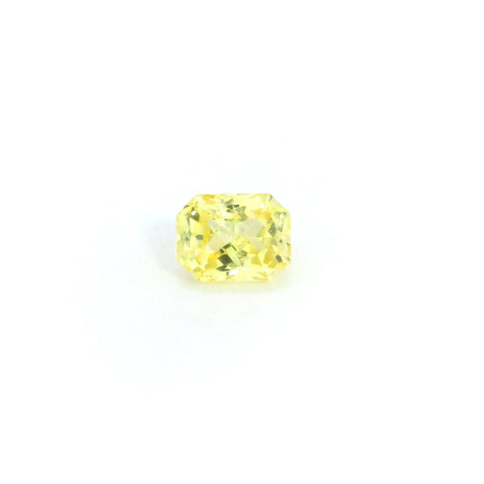 1.22ct Octagonal Natural Sapphire (Colour Yellow, Clarity Slightly Included, Cut Faceted)