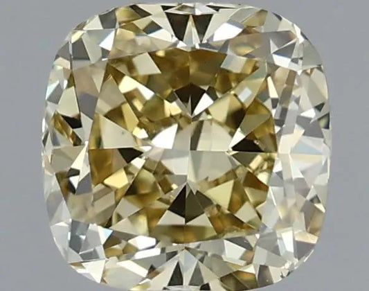 1.23ct Cushion modified Natural Diamond (Colour Fancy Brownish Yellow, Clarity VS1, GIA Certified)