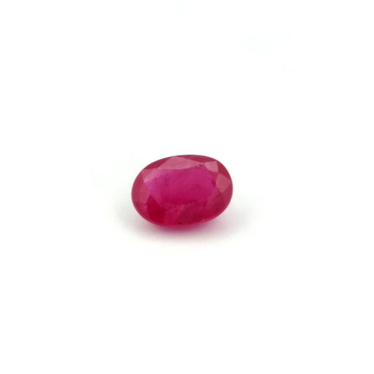 1.24ct Oval Natural Ruby (Colour Red, Clarity Slightly Included, Cut Faceted)