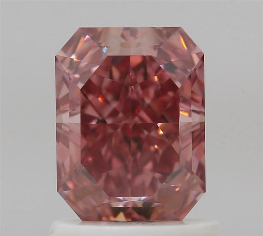 1.25ct Emerald Natural Diamond (Colour Fancy Vivid Pink, Clarity VS2, GIA Certified)