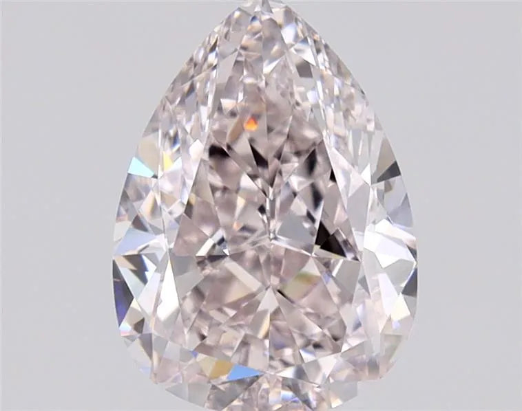1.25ct Pear Natural Diamond (Colour Light Pink, Clarity IF, GIA Certified)