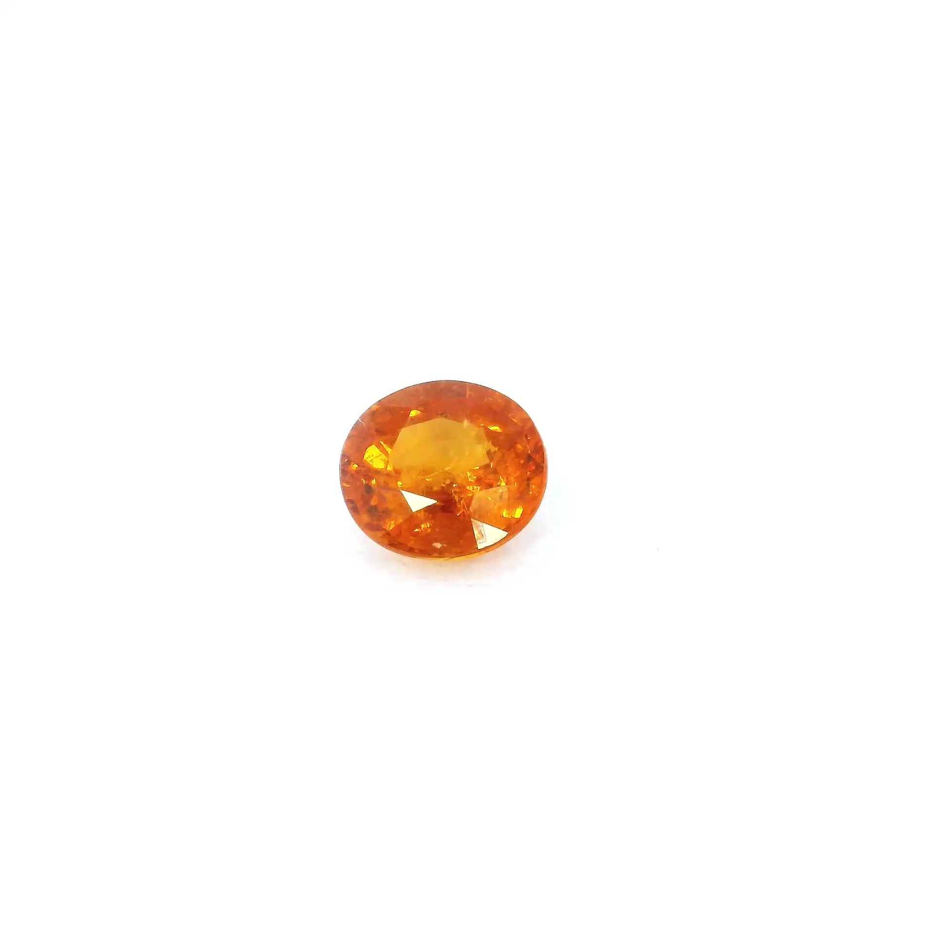 1.26ct Oval Natural Garnet (Colour Orange, Clarity Slightly Included, Cut Faceted)