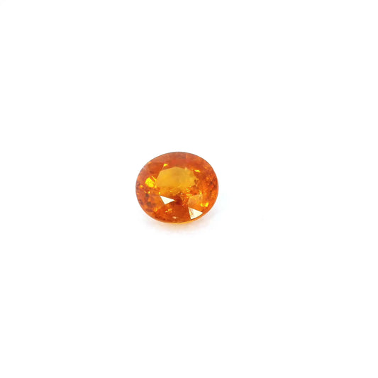 1.26ct Oval Natural Garnet (Colour Orange, Clarity Slightly Included, Cut Faceted)