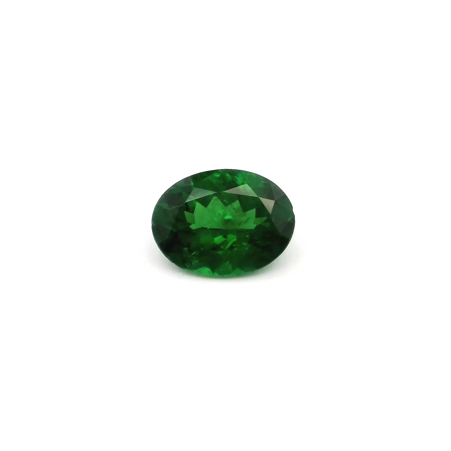 1.30ct Oval Natural Garnet (Colour Green, Clarity Slightly Included, Cut Faceted)