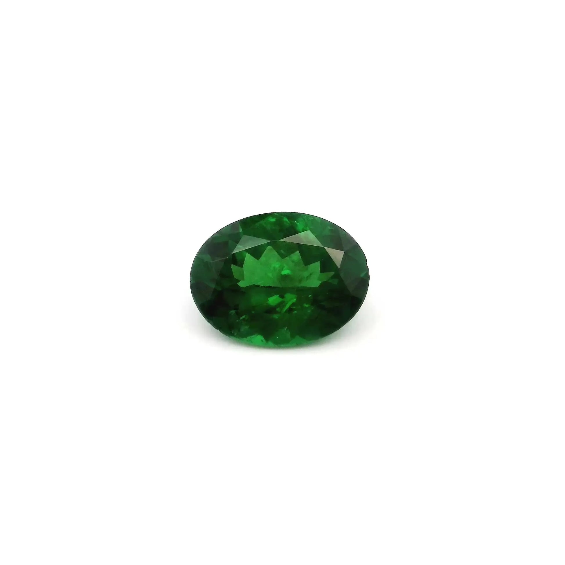 1.30ct Oval Natural Garnet (Colour Green, Clarity Slightly Included, Cut Faceted)