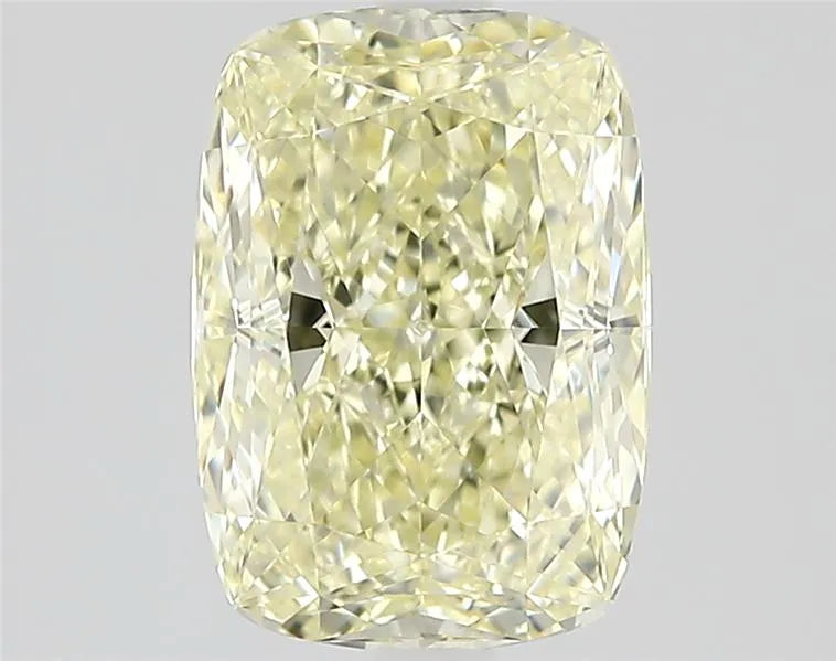 1.31ct Cushion modified Natural Diamond (Colour Fancy Light Yellow, Clarity VVS1, Cut EX, GIA Certified)