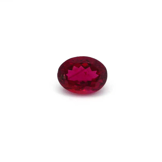 1.33ct Oval Natural Tourmaline (Colour Red, Clarity Slightly Included, Cut Faceted)