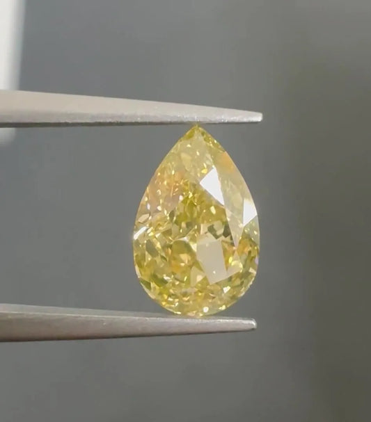 1.33ct Pear Natural Diamond (Colour Fancy Brownish Yellow, Clarity VS2, GIA Certified)