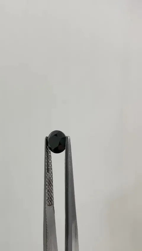 1.37ct Round Natural Diamond (Colour Fancy Black, Clarity VVS2, Cut EX, GIA Certified)