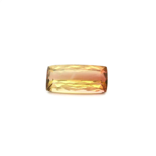 1.41ct Cushion Natural Tourmaline (Colour Bicolor, Clarity Slightly Included, Cut Faceted)