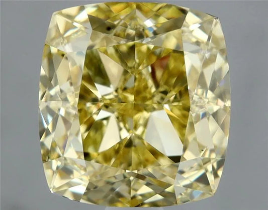 1.42ct Cushion brilliant Natural Diamond (Colour Fancy Brownish Yellow, Clarity VS2, GIA Certified)