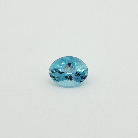 1.45ct Oval Natural Aquamarine (Colour Blue, Clarity Eye Clean, Cut Faceted)