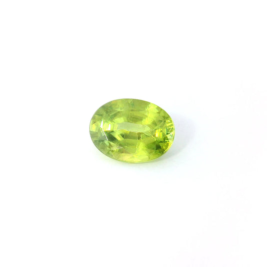 1.48ct Oval Natural Sphene (Colour Green, Clarity Slightly Included, Cut Faceted)