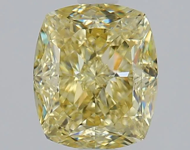 1.50ct Cushion brilliant Natural Diamond (Colour Fancy Light Yellow, Clarity VVS2, Cut GD, GIA Certified)