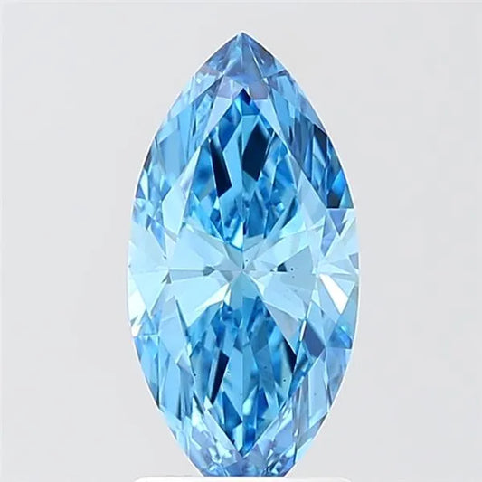 1.50ct Marquise Lab Grown Diamond (Colour Fancy Vivid Blue, Clarity VS1, IGI Certified)