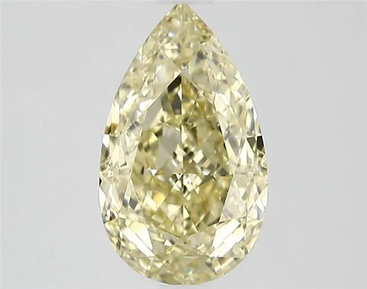 1.50ct Pear Natural Diamond (Colour Fancy Light Yellow, Clarity VVS1, Cut EX, GIA Certified)