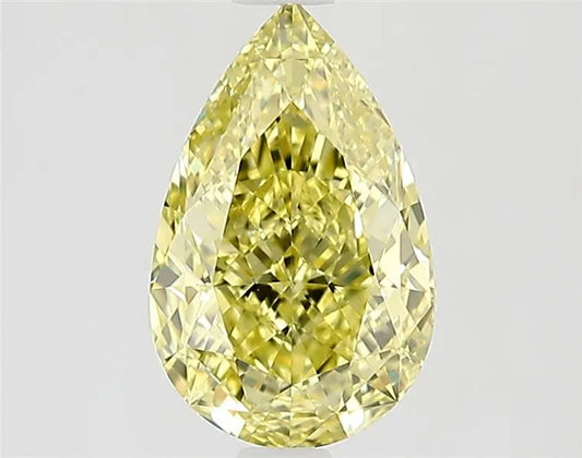 1.50ct Pear Natural Diamond (Colour Fancy Yellow, Clarity VVS2, Cut VG, GIA Certified)